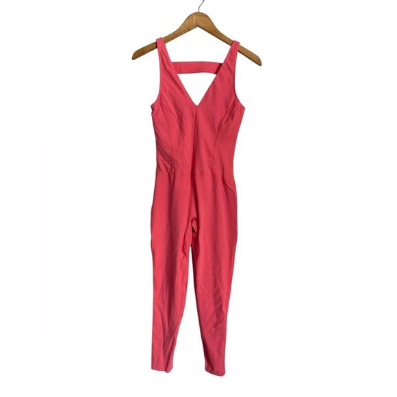NWOT FP Movement by Free People Vibrant Pink Jumpsuit. - Picture 2 of 4